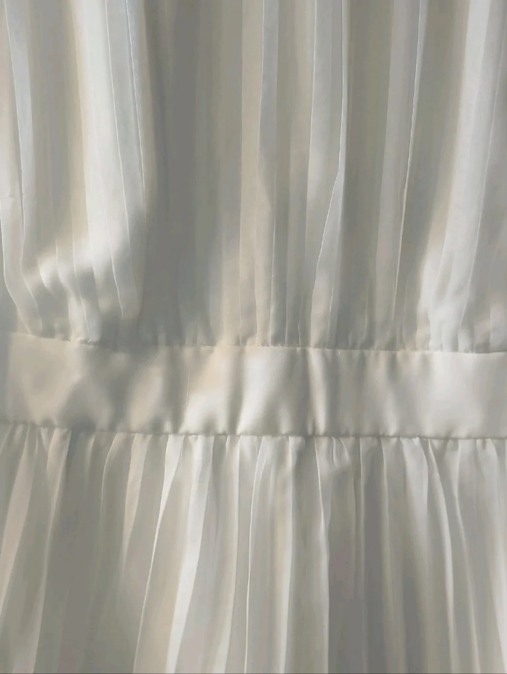 NWOT Bridal by ELOQUII White Pleated Mini Dress 16 Cape Sleeve Shower Party - Picture 5 of 9